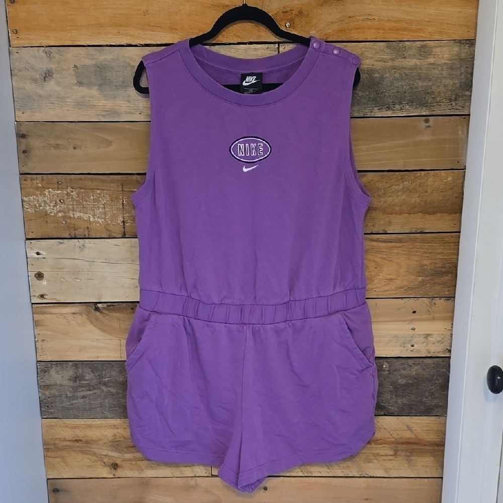 Nike Womens Purple Romper, Size 1X, Guc